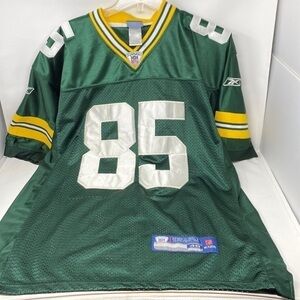 GREEN Bay Packer #85 Jennings Authentic Reebok NFL Jersey Mens Size 48